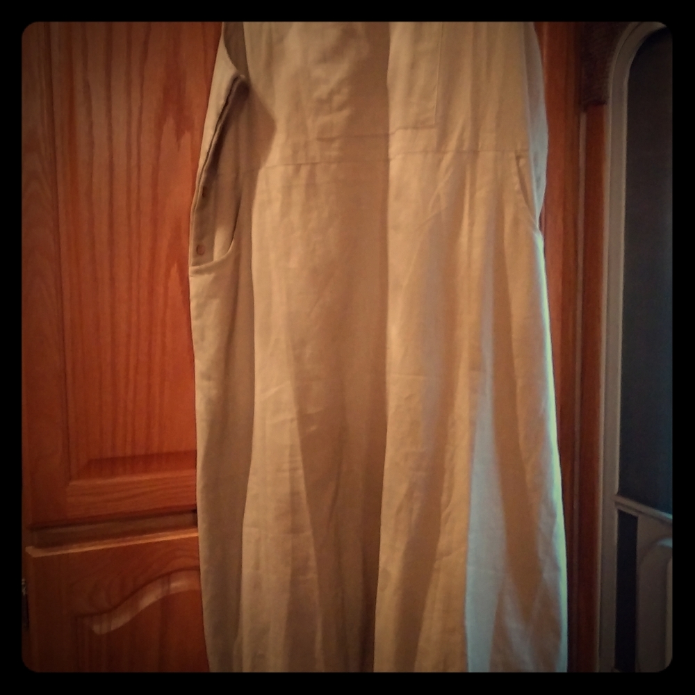 Tan jumper dress